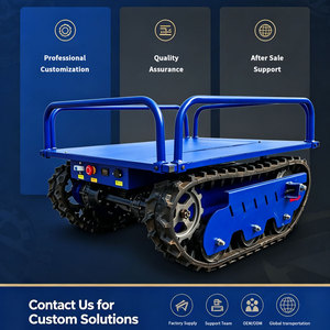 Véhicule transporteur à chenilles en caoutchouc à double alimentation par batterie pour la logistique agricole et la manutention des fruits - Product Image 3