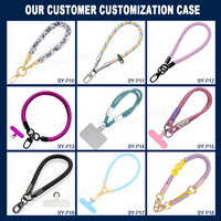 Accessoires de téléphone en nylon personnalisés, housses universelles pour smartphone à bandoulière, sangle, patch, attache, cordon pour téléphone portable