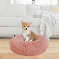 Coussin pour chat et chien BunnyHi MW001, écologique, en forme de donut, base antidérapante, en coton PP/plys, amovible, lavable, doux et confortable