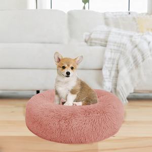 BunnyHi MW001 Base antideslizante Calentamiento Acogedor Calmante Redondo Donut Productos para mascotas Cojín para gatos Camas Perros Cama suave para perros humanos para mascotas - Product Image 6