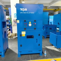 Collecteur de poussière à jet pulsé 3 kW 4 kW, grande capacité industrielle, en acier inoxydable pour entrepôt