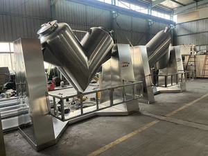 Mezclador de Polvo Industrial Automático Tipo <span class=keywords><strong>V</strong></span>, Totalmente en Acero Inoxidable, Capacidad de Procesamiento Químico, Motor con Caja de Engranajes, Alta Precisión - Product Image 5