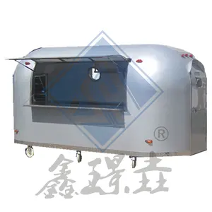 Customized Multifunctional Dining Car Commercial Trailer Mobile Coffee And Cold Drink Outdoor Street Side Food Cart