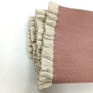 Elastic Knit Rib Fabric Frill Edge Ruffled Ribbon <b>Trim</b> for Clothing Dress Shirt Neckline Cuff Waist Hem Decoration Sweet Style - Product Image 4