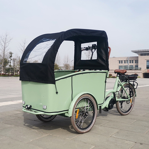 Bicicleta Eléctrica de Carga con Cabina de Aluminio de Alta Calidad y Motor Central, con Asiento para Niños - Product Image 2
