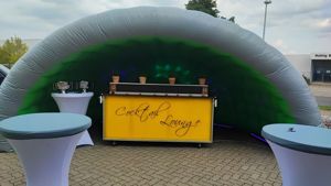 Tente de fête gonflable personnalisée avec éclairage LED gris pour le <span class=keywords><strong>camping</strong></span> en plein air, les piscines, les outils et accessoires - Product Image 3