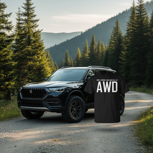 T-shirt All 4 AWD pour les fans de voitures, chemise à transmission intégrale - Product Image 3