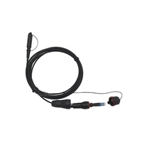 Kabel Serat Optik Drop Assembly Tahan Air UPC LC ke Fullaxs LC 2 Core Hardened dengan Panjang Kustom untuk Telekomunikasi