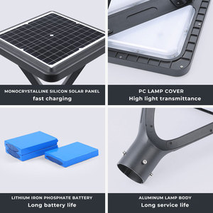 Sản xuất OEM/ODM cột đèn năng lượng mặt trời bằng nhôm 2m 3m có chứng nhận ROHS CE, bảo hành 3 năm, dùng cho công viên và cộng đồng. - Product Image 4