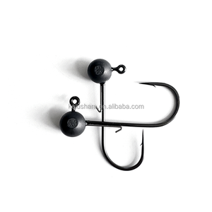 5,3G 7g Bola de tungsteno de óxido negro Jig Head Señuelo de pesca Cebo de natación Bola redonda Jig Head Accesorios de pesca Pesca de lubina - Product Image 2