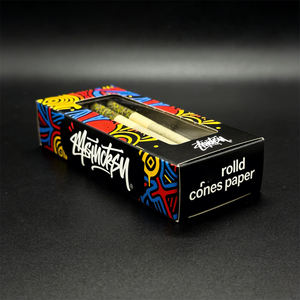 Umweltfreundliche Kartonverpackung Kindersichere Maßgefertigte Papier-Verpackungsbox für Vorgerollte Zigarren für Cones Left Tube Rolls - Product Image 3