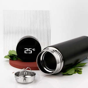 Botella de agua inteligente de acero inoxidable con aislamiento al vacío de termo de 500ml con Infusor de filtro - Product Image 2