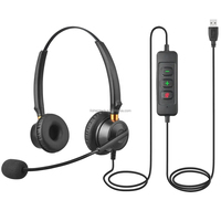 Casques de centre d'appel USB Plantronics RJ9 3.5mm de haute qualité casque téléphonique de conférence Web PC à déconnexion rapide