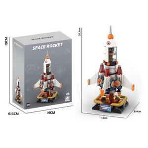 مكعبات بناء سلسلة EPT الفضائية: رائد فضاء، صاروخ، مركبة فضائية، قمر صناعي - قطع تعليمية للتجميع الذاتي - Product Image 3