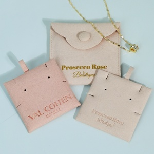 Almohadilla de microfibra personalizada al por mayor para insertar en sobres de joyería, para collares, pulseras y bolsas de joyería, con logotipo personalizado - Product Image 3