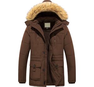 Parka Homme de Haute Qualité pour l'Hiver, Manteau d'Hiver Chaud, Col Montant, Imperméable, Coupe-Vent avec Logo Avant - Product Image 1