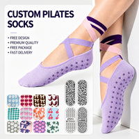 Chaussettes antidérapantes pour femmes, chaussettes de sport respirantes et personnalisées, nouvelles chaussettes de yoga East Reformer à sangles croisées pour Pilates