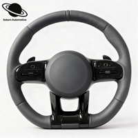 Volant en cuir et fibre de carbone pour Mercedes Benz W204 W205 W211 W213 W212 W222 EQA E550 G63 C63 AMG GT W463 V167 X247 C238