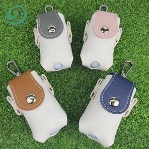 กระเป๋าใส่ลูกกอล์ฟหนังแบบใหม่ กระเป๋าเก็บของขนาดเล็กแบบพกพา ที่ใส่ลูกกอล์ฟแบบคาดเอวพร้อมที่ใส่ที  กระเป๋าคาดเข็มขัดพร้อมคลิป - Product Image 2