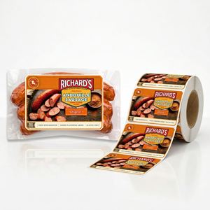Étiquettes autocollantes FX pour chorizo, viande congelée, aliments, autocollants BOPP imperméables pour saucisses, étiquettes d'emballage pour la chaîne du froid - Product Image 4
