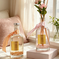 Diffuseur de parfum en verre transparent avec ruban décoratif, diffuseur d'arômes pour la maison et la chambre, cadeau, vente en gros