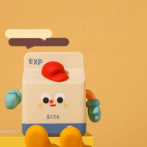 Celebrità <span class=keywords><strong>Online</strong></span> USB lampada da scrivania a <span class=keywords><strong>LED</strong></span> moderna creativa cartone animato scatola di latte luce notturna per atmosfera camera da letto in Silicone - Product Image 5