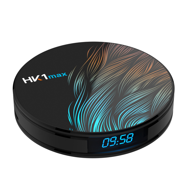 HK1 MAX TV Box RK3318 Quad Core Round Shape Android 11 Dual Band Wifi 4K Video Player Factory