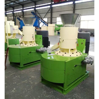 Machine de moulin à granulés de bois automatique HOPE 500 Kg/h conception de matrice plate moteur 380V 30KW haute efficacité et faible coût garantie d'un an