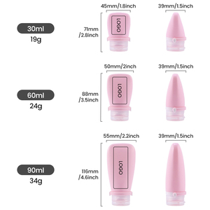 Juego de Botellas de Silicona de Viaje Personalizadas de 90/60 ml, 4 en 1, a Prueba de Fugas, Ecológicas, Portátiles, de Tamaño Compacto - Product Image 5