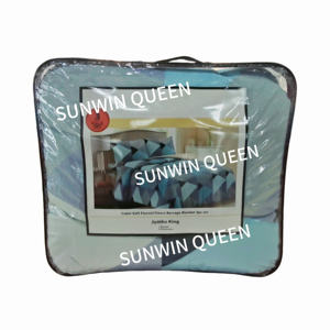 Hot Bán Sang Trọng Sherpa Chăn 3Pcs Thiết Lập Có Thể Đảo Ngược In Flannel Lông Cừu Với Mềm Mại & Ấm Flannel Borrego Mùa Đông Dày Chăn - Product Image 5