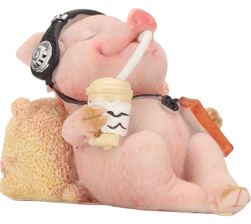 שרף חמוד חזיר חיה קישוט פסלי קישוט הבית מקורה