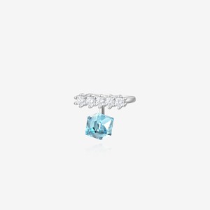 Clip-on <b>Earrings</b> Geometric Crystal Rhinestone Luxury Women's Everyday Wear 2025 - Product Image 1