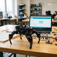 Robot araignée bionique intelligent à construire soi-même, jouet STEM pour enfants et adultes, kit d'apprentissage de la robotique éducatif pour débutants en codage