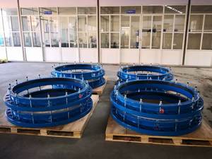 Collier de réparation de fuite de tuyau de joint de démontage de vanne en acier HDPE personnalisé pour l'irrigation agricole - Product Image 2