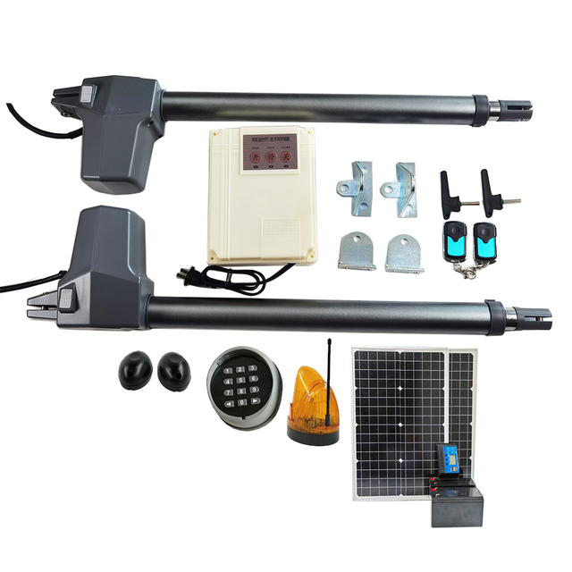 Factory Supplier Heavy-Duty Solar Automatic Swing Gate Opener With Solar Panel