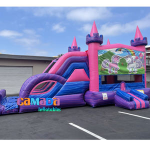 Inflables para niños <span class=keywords><strong>de</strong></span> grado comercial, castillo hinchable, gorila <span class=keywords><strong>de</strong></span> salto, Grand Slam Palace, casa <span class=keywords><strong>de</strong></span> rebote, tobogán acuático Combo - Product Image 4