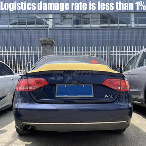 Alerón trasero de fibra de carbono FRP tipo R para Audi A4 B8 B8.5 Sedán 2008-2015 - Product Image 2