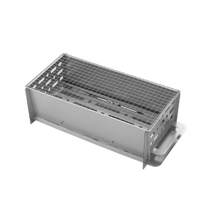 Vỉ nướng Lắp Ráp Di động dã ngoại cắm trại thép không gỉ BBQ nướng Mini than nướng vỉ nướng - Product Image 6