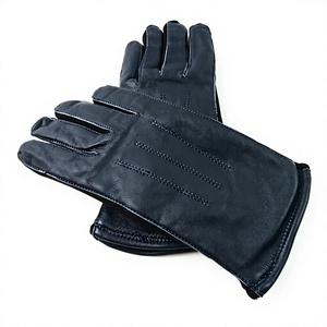 Gants de moto en cuir, longueur poignet, style sportif, respirants, non doublés, pour le cyclisme, utilisation quatre saisons - Product Image 2