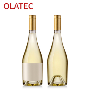 Bottiglia di Vino Bianco in Vetro Trasparente Premium OLATEC con Capsula in Foglia d'Oro per Bottiglie di <span class=keywords><strong>Chardonnay</strong></span> in Vetro - Product Image 1