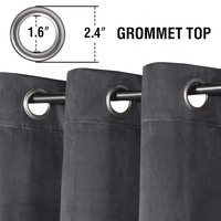 Rideaux en velours sur mesure de haute qualité avec œillets et cantonnières pour chambres et salons, pour fenêtres de maison