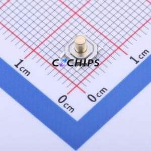 GT-TC084A-H038-L5 Tactile Switch SMD-4P,5.2x5.2mm Switch Single Pole Single Throw Round Button 1.6N Vertical Mount - Product Image 1