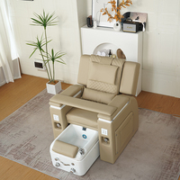 Fauteuil de pédicure électrique réglable de luxe pour spa des pieds et des ongles, avec fonction massage