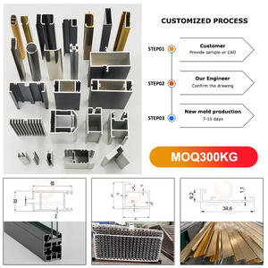 Hồ Sơ đùn nhôm cho tủ quần áo cửa trượt khung nhôm cho tủ quần áo trượt - Product Image 6