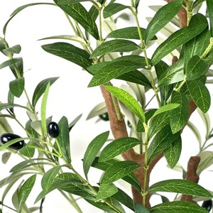 Arbre artificiel vert en gros, plante artificielle, décoration intérieure et extérieure, olivier artificiel au toucher réel - Product Image 3