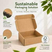 Boîtes d'expédition en carton ondulé personnalisées avec logo, écologiques, de qualité supérieure, avec pelliculage brillant, réutilisables, pour emballages cadeaux et artisanat