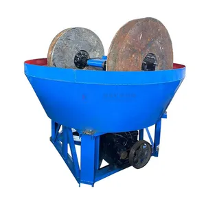 Nigeria 1200A 1200B Gold Wet Pan Mill Small Scale Gold Mining Equipment For Sale