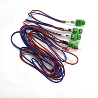Bloque de terminales de tornillo de 4 posiciones para cable, con conector hembra de 6 pines para par trenzado rojo y negro, de alta calidad para automatización