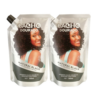 Tintura de Cabelo Natural Preta em Lote de Vários Tamanhos Direto da Fábrica |   Coloração de Qualidade Profissional e Personalização Completa em Um Só Lugar | 500ML*2 | Personalizável - Product Image 1