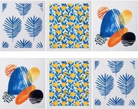 Marque privée Vente en gros Imprimé Personnalisé Éponge à vaisselle en cellulose absorbante réutilisable Serviettes à vaisselle suédoises personnalisées réutilisables